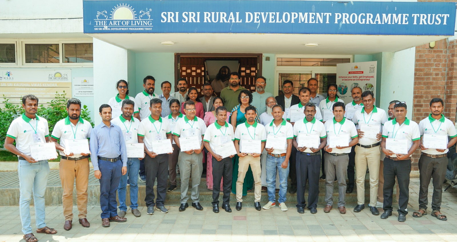 Art of Living Concludes Advanced Solar & Electrical Teachers Training Program for Sri Lankan Instructors at Bengaluru International Center